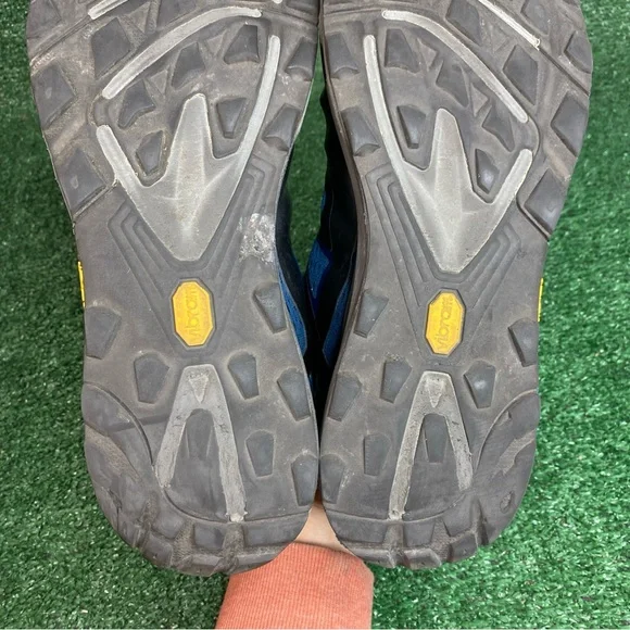 Topo Athletic Ultraventure Men's 12.5 Navy Blue Black Trail Running Vibram Shoes - Picture 10 of 11